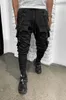 Men039s Pantalons masculins de style mode décontracté Pocket Bomber Pantalons de survêtement noir Colid Color Jogger pour Men7552284