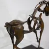 Hem Dekorativa Objekt Staty Metall Tredimensionellt Openwork Adonis Hästskulptur Hästar Skulptur-Adonis Desktop Dekorativa Ornament