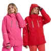 Vestes de Ski Combinaison de Ski Femmes Chaud Coupe-Vent Imperméable Hiver Neige Snowboard Et Pantalon Snowboard Costumes Marques