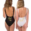 Bruid Stam Print Eendelig Badpak Voor Vrouwen Badpak Vrouwelijke Voering Bruiloft Backless Beachwear Bikini Y2003197370646