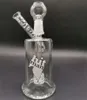 US Popularne kubki DAB Mini Hitman Bongs Heishahs Szklane rury wodne Perkolator Recycler Oil Rigns Perc Frited Papieros Maszyna do walcowania z 14 mm