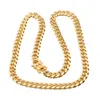 Correntes 8mm 10mm 12mm 14mm 316L Jóias de Aço Inoxidável Alta Polido Miami Cuban Link Colar Homens Punk Curb Cadeia Borboleta Clasp2341