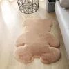 Tapetes de pele de urso de desenho animado para quarto de bebê tapete de chão para sofá falso fofo para sala de estar quarto tapetes para sala de estar tapete1