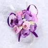 50pcsset Hochzeitsgelenk Blume Brautjungfer Schwestern Handgelenk Corsage Dekorative Blume Braut Prom Hand Simulation Blumen Armband 2227184190