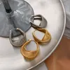 아프 슈 르 매력 불규칙한 기하학적 금속 라인 트위스트 스프링 귀걸이 여성을위한 빈티지 귀걸이 귀걸이 파티 여행 보석 선물