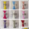 SASHES Chair ers Home Textiles Garden 50pcs Chiffon Sash Chiavari Decoration for Wedding Birthday حفلة التسليم 2021 QZS1W