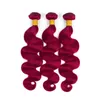 Burgundy Brezilya Dalgalı Dokunma Paketleri Şarap Kırmızı 99J Bakire Saç Vücut Dalgası 34 PCS LOT Remy İnsan Saç Uzantıları7681111
