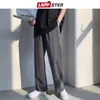 Lappster Men Korean Fashions Harem Pants Overalls Mens Solid Black Joggers Pants Hip Hop Casual Loose Sweatpants Byxor 201128