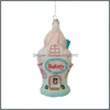 Christmas Decorations Festive & Party Supplies Home Garden Scene Layout Ornament Small Gift Pendant Ice Cream House Drop Delivery 2021 Okatx