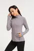 Jacken Oberbekleidung Mäntel Kleidung Luxus Designer Damen Sport Fitness Yoga Jacke Reißverschluss Pullover Stehkragen Slim Langarmshirt Modejacke