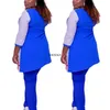 Abbigliamento etnico 2 Set da due pezzi Completi da donna Abiti africani 2021 Dashiki Fashion Africa Suit Top Pantaloni Party Plus Size Abiti per216I