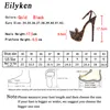 Eilyken Mode Boucle Sangle Super Haut Talon 17.5 cm D'été Sexy Peep-toe Femmes Sandales Gladiator Party Club sandalias Chaussures 0928