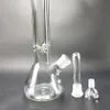 DHL 10 "beaker bottom bong design semplice tubo di vetro narghilè Rasta tubi di acqua inebrianti 18,8 mm bong di vetro comune bong spedizione gratuita