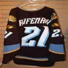 Prawdziwi mężczyźni Real Pełny haft Echl 2010-11 Toledo Walleye 28 Mike Hedden 5 Simon Danis Pepin Jersey lub niestandardowa Jersey Number