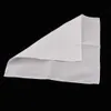 10pcs Mens White Handkerchiefs 100% Cotton Super Soft Washable Hanky Chest Towel Pocket Square 28 x 28c