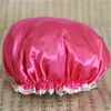 Kobiety prysznicowe czapki prysznic Hair Satin Bonnet Duche Muts Bonnet Satin Cheveux Nuit Bonnet Duche Adulte Hat Adorble 3piece/Lot 200923