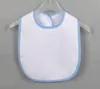 10pcs 24X37.5cm Sublimation Blank Baby Bib DIY Thermal Transfer Baby Burp Cloths Waterproof Bib