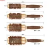 Gold Themal Salon Nano Ceramic Curly Round Brush Aluminum Radial Ionic Comb In 4 Sizes Professional Brushesgood quantity