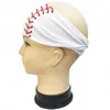 Softball Sports Headband Girls Baseball Printed Bandanas Yoga Fitness Hårband Running Football Headband Fashion Hip Hop Turban