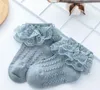 Spring Autumn Children Cotton Socks Baby Girls Lace Princess Socks Toddler Double Lace Ankle High Socks Kids Knit Casual Sock S946
