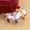 2020 Nuovo classico in acciaio inossidabile Gold Love Gold Couple Ring per le donne Mashion Eternal Zircon Jewelry for Women W8373656