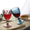 Färgglada 240ml 300ml vintage röd bägare juice vin glas hem kreativ förtjockning dricka kopp Q1222