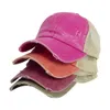 11 couleurs Criss Cross Ponytail Hat Washed Cotton Snapback Caps Messy Bun Summer Sun Visor Casquette de baseball en plein air Party hat9456006