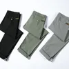 Primavera verano pantalones hasta el tobillo hombres casual slim fit pantalones de moda masculino más tamaño 28- 36 38 marca de algodón pantalones negros 201128