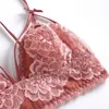 Kvinnor Sexiga BRA-trosor Set BRALette Lace Bras Ultra-Thin Briefs Sömlösa underkläder Brassiere Underwear Intimates200D