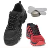 안전 신발 패션 스니커즈 망 강철 코 커버 작업 신발 통기성 여름 공구 부츠 보호 신발 크기 36-45 201126