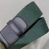 Modekwaliteit Green Blue Web met zwarte lederen damesriem met doos Fashion Men Classic Gold Silver Belt Men Design6490237