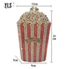 럭셔리 크리스탈 여성 재미 팝콘 저녁 가방 클러치 파티 지갑 여성 웨딩 신부 다이아몬드 구슬 장식 핸드백 2020 새로운 Q1113