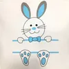 Partys Rabbit Easter Basket Personalized Easters Bunny Tote Bags Egg Candies Baskets Canvas Buckets DIY Cute Party Decoration 08