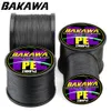 BAKAWA Fishing Line 4 Strands PE Braided 1000 Meters Multifilament Fishing Line Rope peche carpe Wire 18-78lb 201124