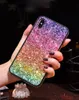 iPhone 12 11 PRO MAX XS XR TPU + PC Blingのためのグラデーションキラキラダイヤモンドケース新しい高級ファッションカバーI6 7 8 Plus