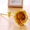 Creative Gifts Lasts Forever Rose Flowers for Lover Wedding Christmas Valentines Mothers Day Decoration 4k Gold Foil Plated Rose T3I51639