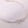 35-90cm 1mm 925 Sterling Silver Gold Color Chopin Chain Necklace Women Girls Baby Italy Jewelry Kolye Collane Collier Ketting1