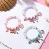Magnifique bracelet à breloques en forme de coquille de dauphin, Style Ocean Resort, perles de cristal rose et bleu, à la mode