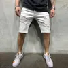 Summer Fashion Casual Slim Fit Men S stretch korte jeans hoogwaardige elastische denim shorts 220301