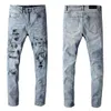 2023 hommes maigre droit mince déchiré jean hommes mode street wear moto motard jean pantalon jean taille 28-40261d