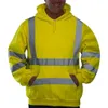 Men Jacket High Visibility Pullover Insulated Safety reflective strip hooded Sweatshirt Coat Slim Zipper Hoodie sweater 10.15 201117