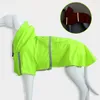 Manteau de pluie pour chien Vêtements pour animaux de compagnie Big Dog Puppy Raincoat Casual Veste imperméable Costumes Jaune Plus Taille XXL Raincoat pour grands chiens LJ201130