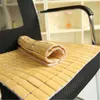 Doğal Yaz Kare Bambu Koltuk Minderleri Isı Yalıtım Nefes Soğutma Mat Yastık Araba Ev Ofis Sandalye Ped için 201123