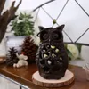 Iron Owl Candlestick Desktop Decor Holder Creative Vintage Candle Cast para Home Coffee Decoration Y200109