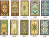 Custom Size European style window fim electrostatic stained glass window film frosted church home doors foil stickers 40x80cm Y2004418786