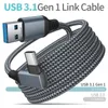 Quest 2 Link Cable 10ft 16ft USB 3.1 كابلات شحن سريعة ل Oculus Quest2 Meta VR نقل البيانات رسوم سريعة VR سماعة الملحقات Izeso