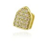 Gold Silber Iced Out CZ Bling Grillz Voll Diamantsteinzähne Grill