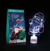 Christmas LED Tree Santa Snowman Tree Xams Ornaments Acrylic Glowing Desktop Gift Creative Color Change LED Toys Home Decor LSK1697