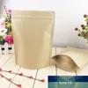 Kahverengi Kraft Kağıt Saklama Poşetleri Hediyeler 100pcs çay poşetleri için Craft Kağıt Kraft Kağıt Torba Büyük Hediyeler için