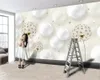 3d Modern Wallpaper Home Improvement Wallpaper Romantic Dandelion Flora Decorative 3d Mural Wallpaper